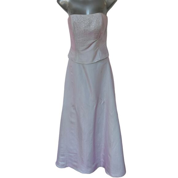Vintage Jessica McClintock Gunne Sax Prom Dress Light Purple Iridescent Size 3 - Picture 1 of 11
